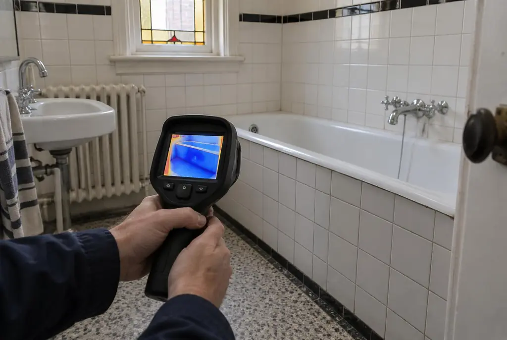 Lekdetectie Raalte – onderzoek in een badkamer van een oudere woning